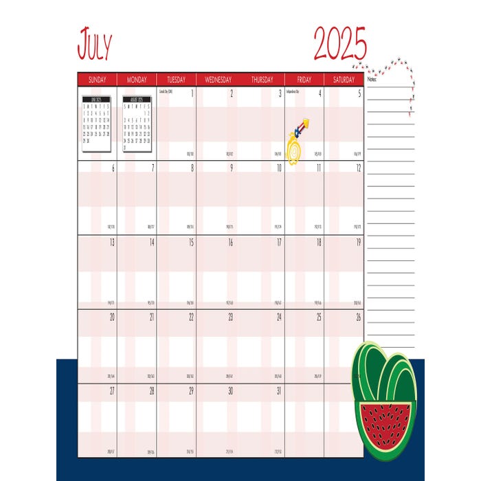 House of Doolittle Academic Seasonal Monthly Planner, July 2025-July 2026, 7 x 10 Inches