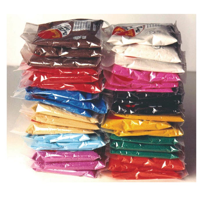 Sandtastik Sand Classroom Pack, 1 Pound Bags, Assorted Colors, Set of 36