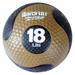 Aeromat Deluxe Medicine Ball, 18 Pounds, Black and Copper 2041217