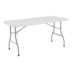 National Public Seating BT3000 Series Rectangle Lightweight Folding Table, 60 x 30 x 29-1/2 Inches, Gray 676049