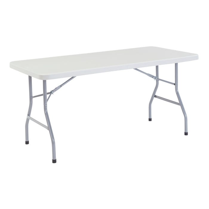 National Public Seating BT3000 Series Rectangle Lightweight Folding Table, 60 x 30 x 29-1/2 Inches, Gray