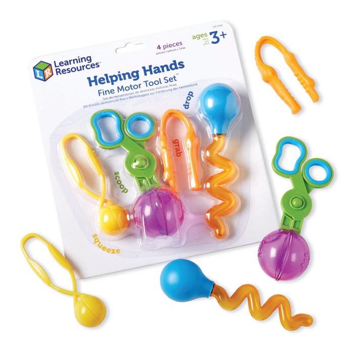 Learning Resources Helping Hands Fine Motor Tool Set, 4 Pieces