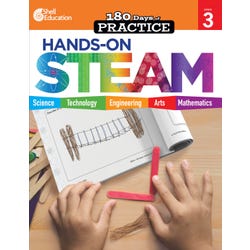 Shell Education 180 Days: Hands-On STEAM, Grade 3