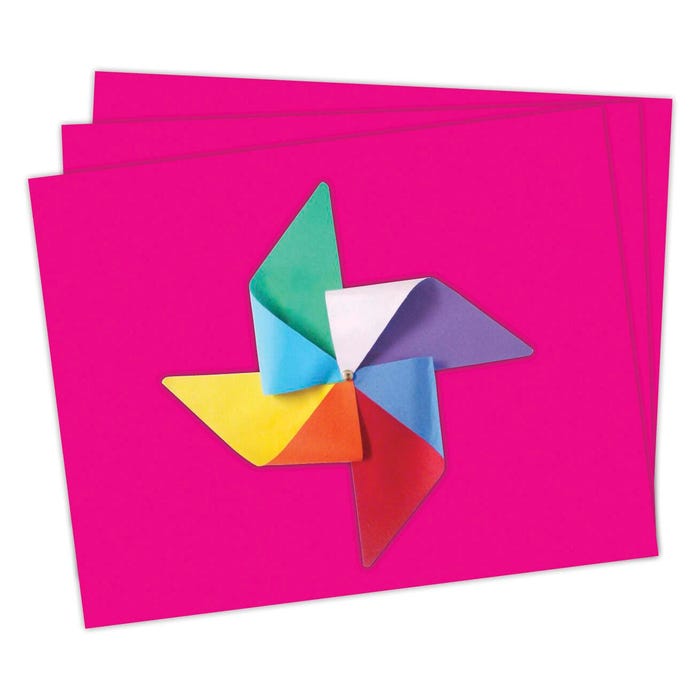 School Smart Railroad Boards, 22 x 28 Inches, 4-Ply, Magenta, Pack of 25