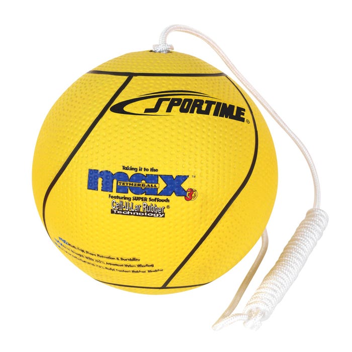 Sportime Max Tetherball, 8-1/2 Inch Diameter, Yellow