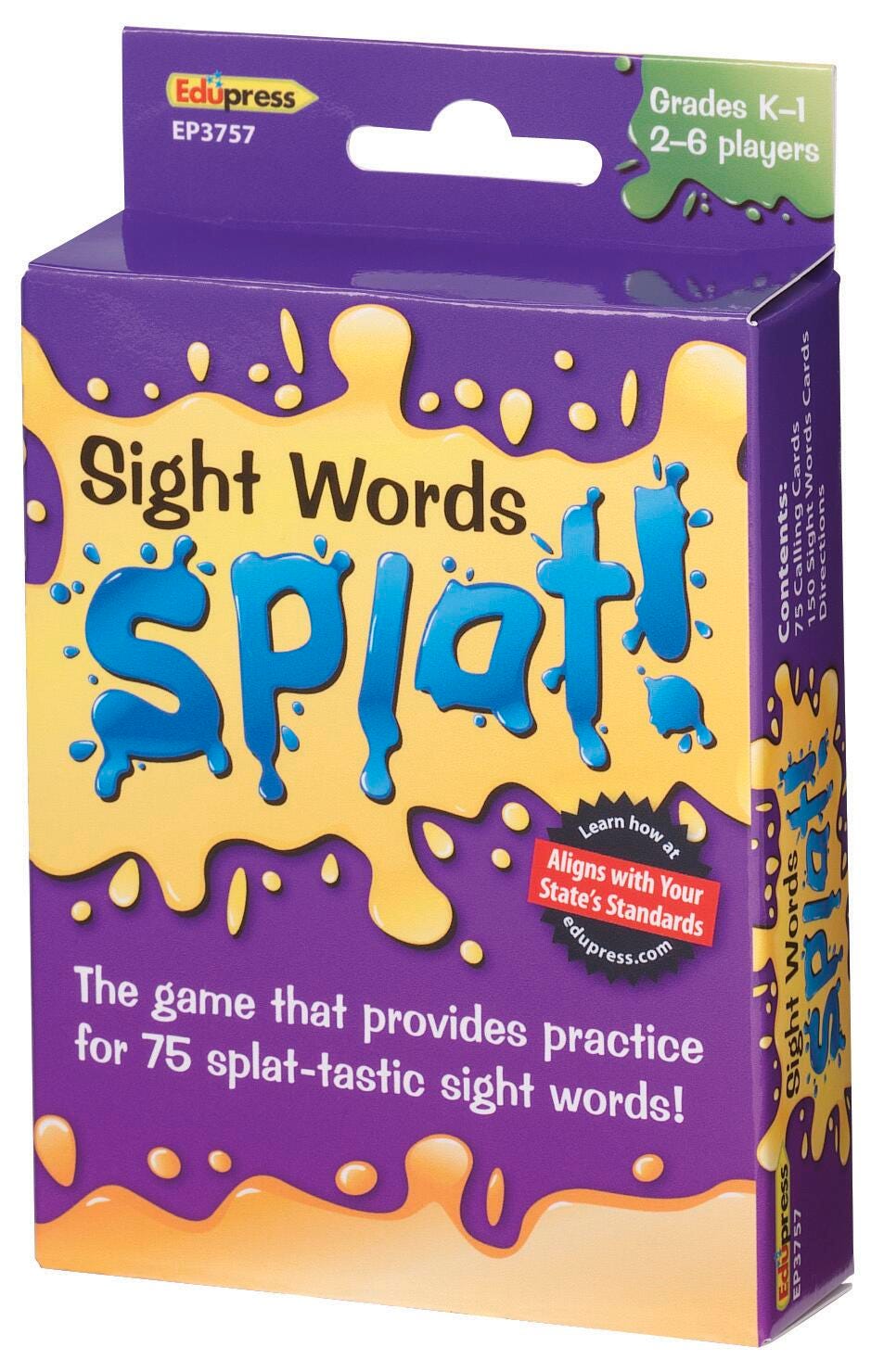 Teacher Created Resources Sight Word Splat! Game, Grades K to 1 1435934