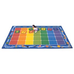 Carpets for Kids Calendar Rug, 8 Feet 4 Inches x 13 Feet 4 Inches, Rectangle, Multicolored, Item Number 066923