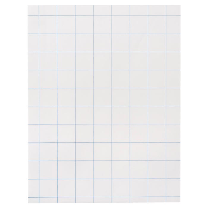 School Smart Double Sided Graph Paper, Letter Size, 15 lb, 1 Inch