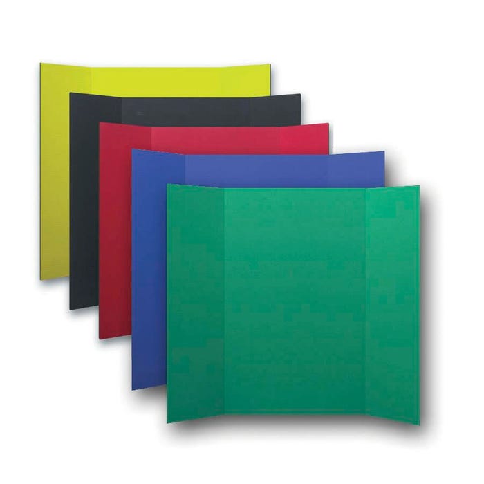 Flipside Project Board, 36 x 48 Inches, Assorted Colors, Pack of 10