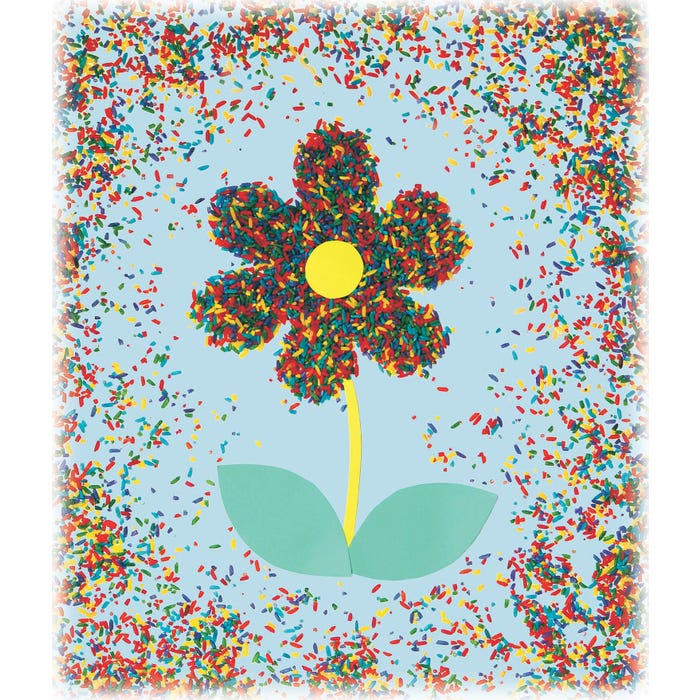 Roylco Colored Decorative Rice, Assorted Colors, 1 Pound