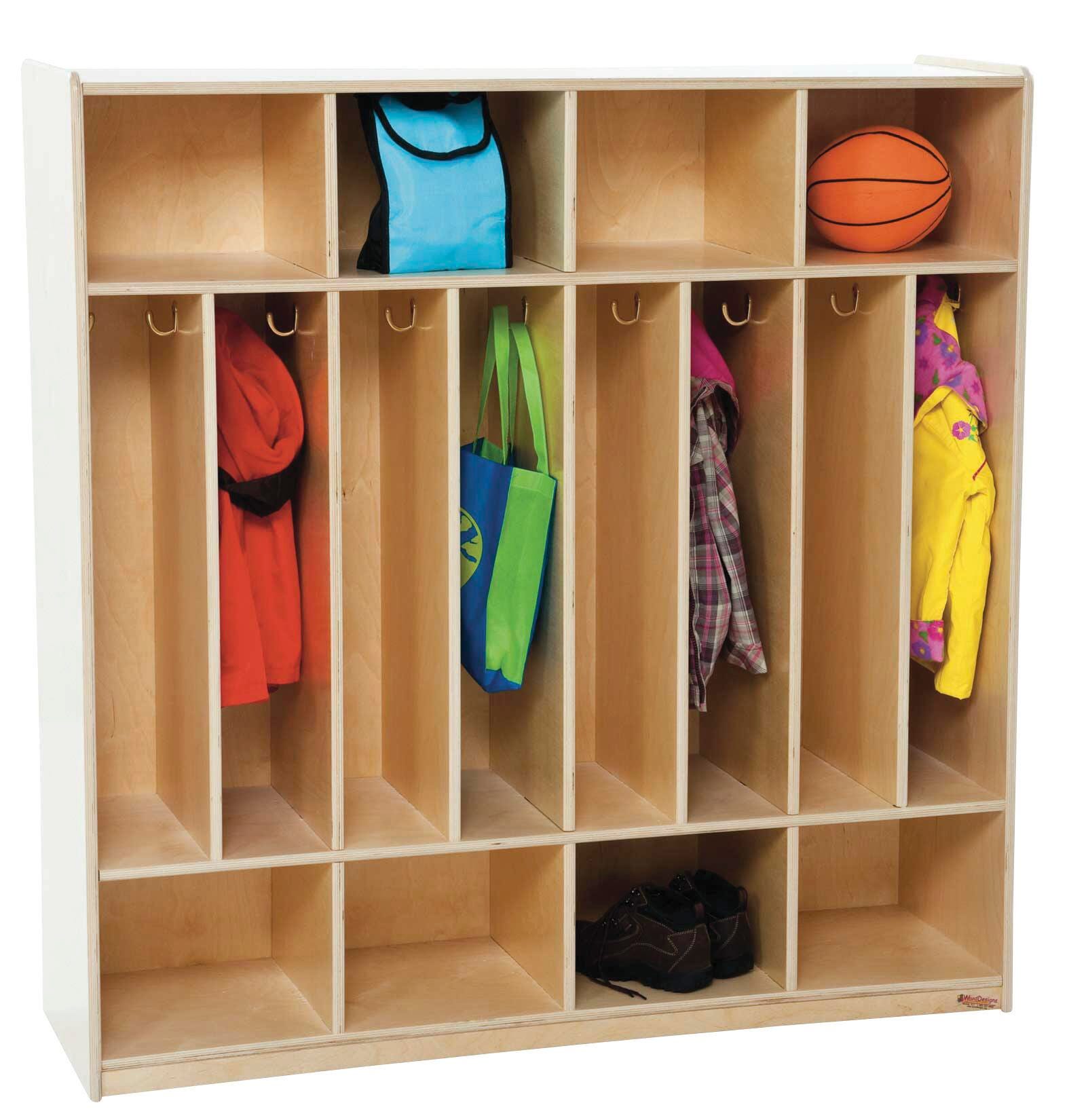 Wood Designs Space Saver Locker with Eight Sections, 48 x 15 x 49 Inches 069496