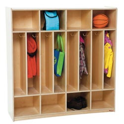 Wood Designs Space Saver Locker with Eight Sections, 48 x 15 x 49 Inches 069496