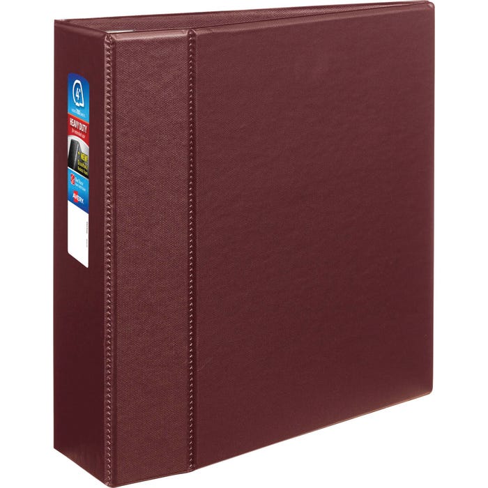 Avery Heavy Duty Binder, 4 Inch D-Ring, Maroon