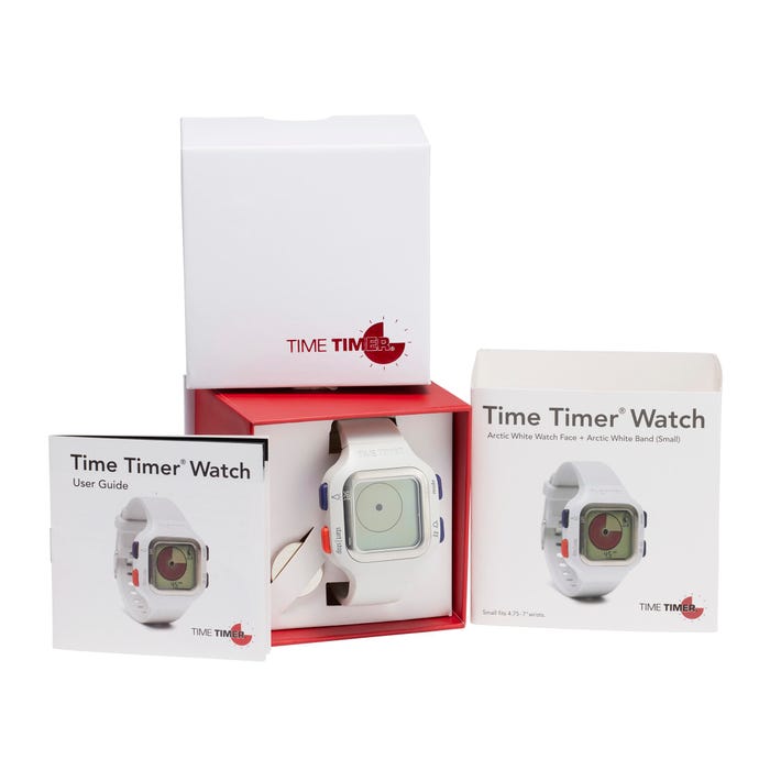 Time Timer Watch Small, White