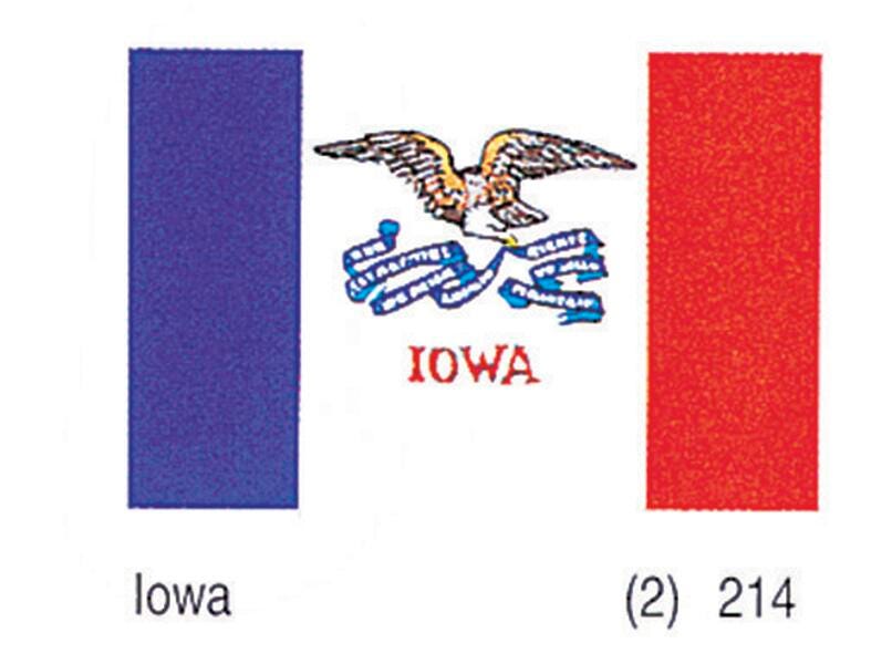 Image for Annin Iowa State Flag, Nylon, Indoor, 3 x 5 Feet from School Specialty