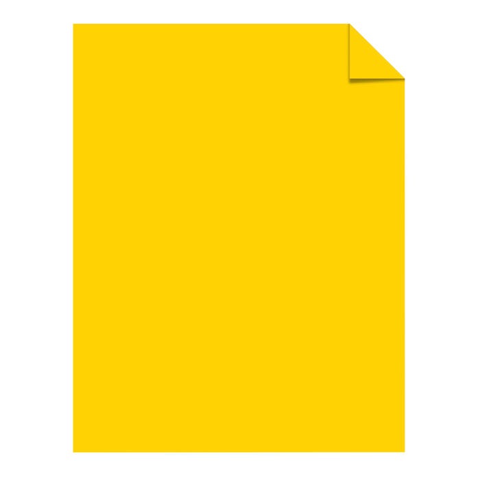 Astrobrights Colored Copy Paper, Solar Yellow, 8-1/2 x 11 Inches, 24 Bond, 5000 Sheets