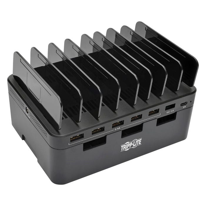 Tripp Lite 7-Port USB Charging Station, Black
