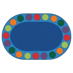 Carpets for Kids Premium Seating Circles Circletime Carpet, Oval 4002294