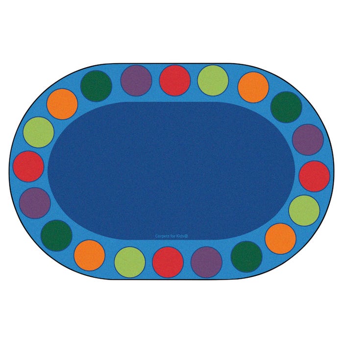 Carpets for Kids Premium Seating Circles Circletime Carpet, Oval
