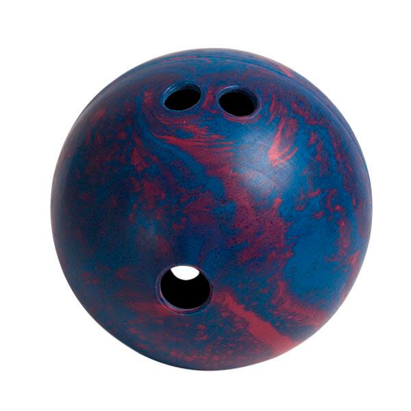 Champion Sports Lightweight Rubber Bowling Ball, 2-1/2 Pounds, Blue and Red Swirl 1284377