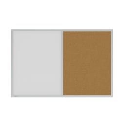 Image for Ghent Aluminum Framed Whiteboard Corkboard Combo, 3 x 2 Feet from School Specialty