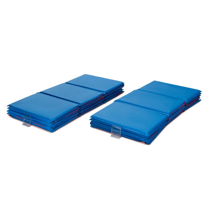 Childcraft Premium 3-Fold Rest Mats, 48 x 24 x 1 Inches, Pack of 10