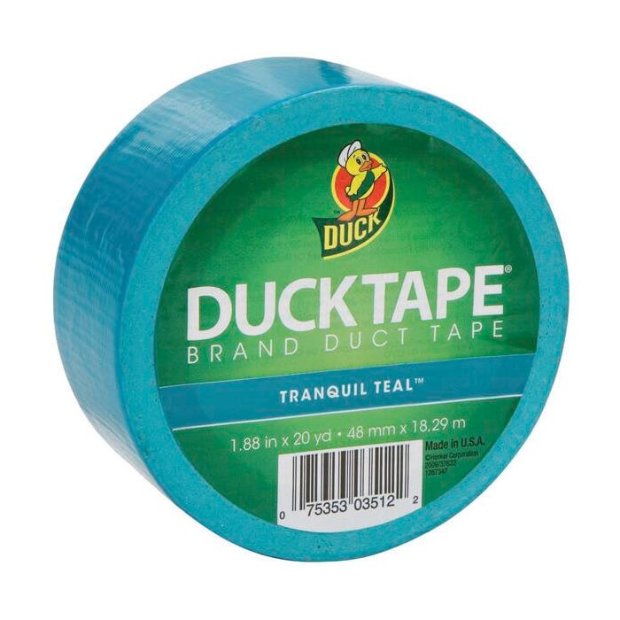 Duck Tape Colored Duct Tape, 1.88 in x 20 yd, Aqua