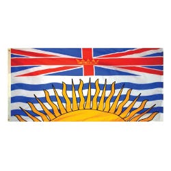 Annin British Columbia Flag, Nylon, 3 x 6 ft, Item Number 1542880