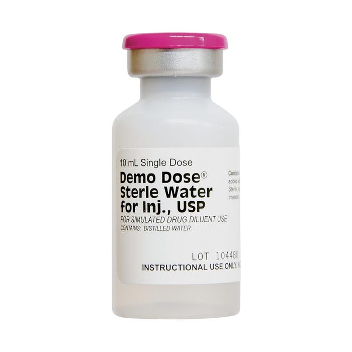 Demo Dose® Sterile Water for Injection, 10 mL
