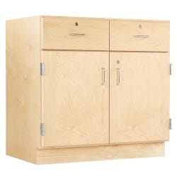 Diversified Spaces Cabinet Without Top, 36 x 22 x 35 inches, Chemical Resistant UV Finish