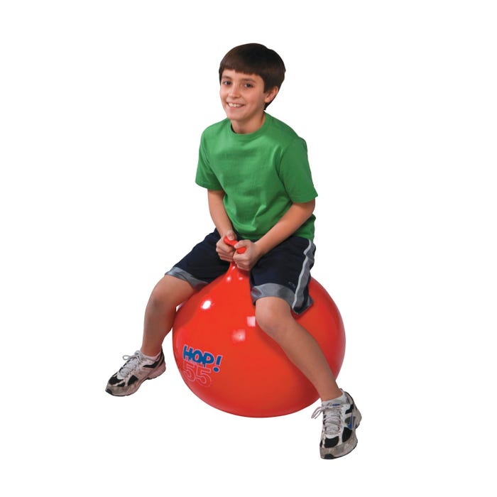 Gymnic Super Hop 55 Spring Ball, Red