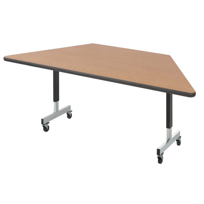 Classroom Select Activity Table with Pedestal Legs, Trapezoid