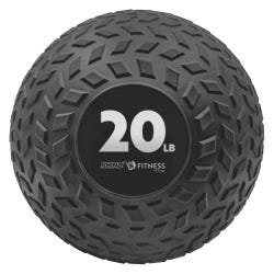 Champion Sports Rhino Fitness Medicine Ball, 20 Pounds, 9 Inch Diameter, Black, Item Number 2096704