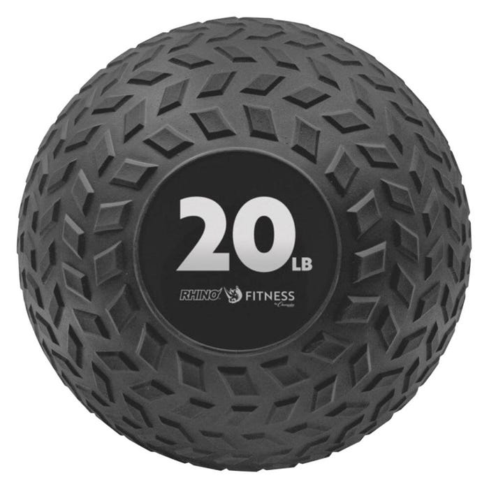 Champion Sports Rhino Fitness Slam Ball, 20 Pounds, 9 Inch Diameter, Black