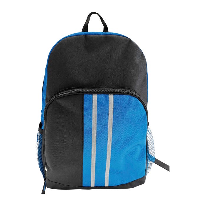 Elementary Style Backpack with Front Buckle Design, Blue