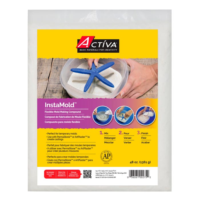 Activa InstaMold Flexible Mold-Making Compound, 48 Ounces