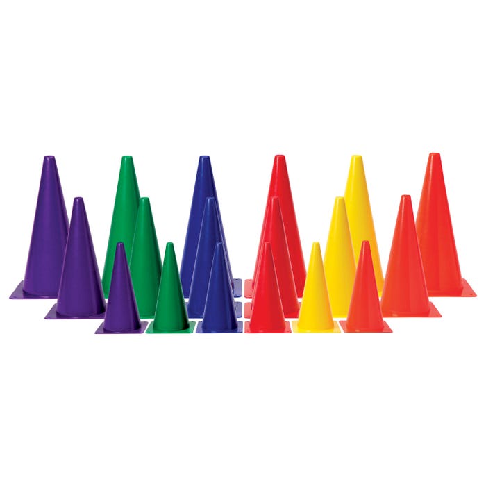 Colored Cone, Medium-Weight, 9 Inch, Red