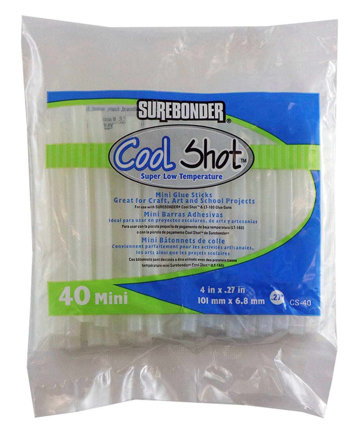 Surebonder Cool Shot Glue Sticks, 4 Inches, Pack of 40, Item Number 2004462