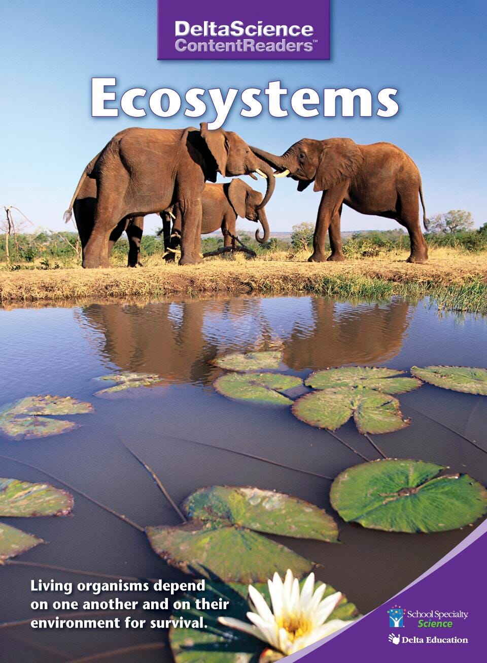 Delta Science Content Readers Ecosystems Purple Book, Pack of 8, Item Number 1278124