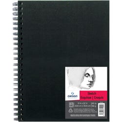 Canson Field Sketch Book, Side Wire, 9 x 12 Inches, 80 Sheets