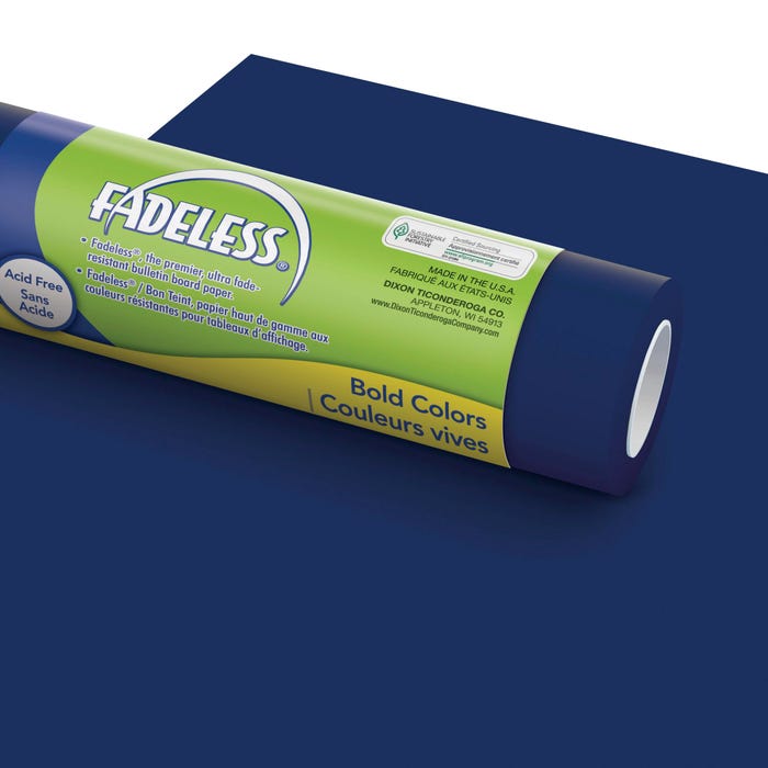 Fadeless Paper Roll, Royal Blue, 24 Inches x 60 Feet