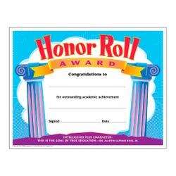 Trend Enterprises Honor Roll Certificates, Colorful Classics, Pack of 30 2003457