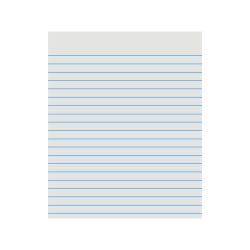 School Smart Practice Composition Paper, 7 x 8-1/2 Inches, 3/8 Inch Short Way Ruled, White, 500 Sheets