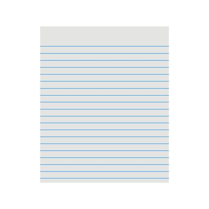 School Smart Practice Composition Paper, 7 x 8-1/2 Inches, 3/8 Inch Short Way Ruled, White, 500 Sheets