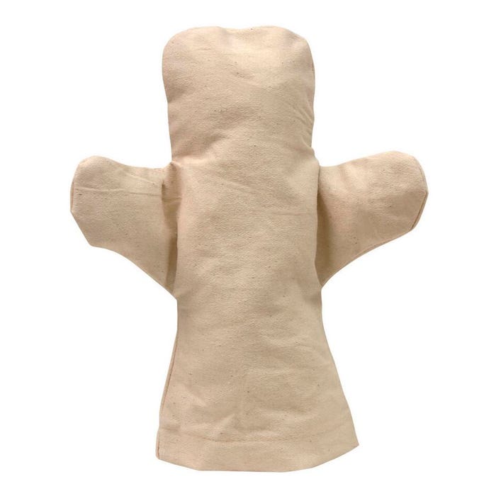 Creativity Street Canvas People Puppets, 9-1/2 x 9-1/2 Inches, Pack of 6