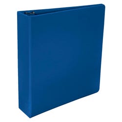 School Smart D Ring Binder, Polypropylene, 2 Inches, Blue 2006453