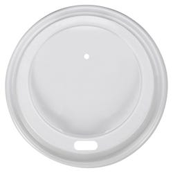 Genuine Joe Protective Rippled Hot Cup Lid, 8 - 16 oz Polystyrene, White, Pack of 50, Item Number 1445622