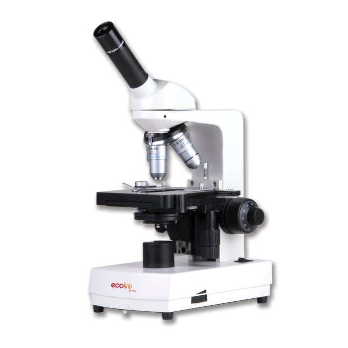 National Optical Ecoline Compound Monocular Microscope with Mechanical Stage and Iris Diaphragm