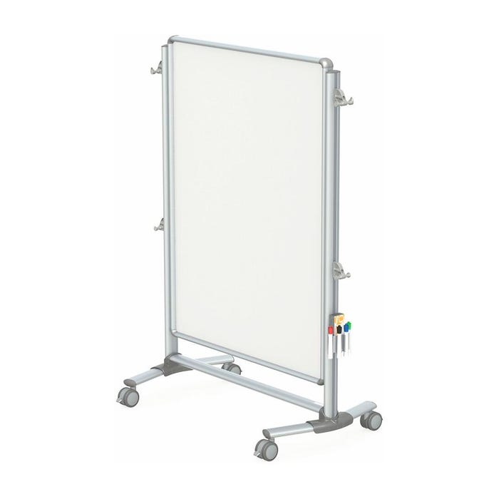 Ghent Nexus Jr; Partition, Mobile 2-Sided Porcelain Magnetic Whiteboard, 34 x 46 inches