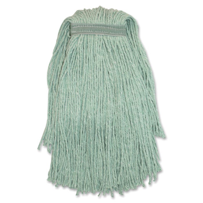 Genuine Joe Cut End, Narrow Yarn Mophead, Green